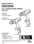 Craftsman 315.114510 Operator`s manual