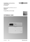 Viessmann VITOSOLIC 200 Operating instructions