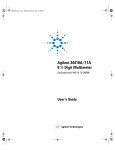 Agilent Technologies 34411A User`s guide