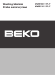 Beko WMB 50811 F User manual