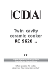 CDA RC9620 Operating instructions