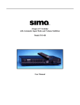 Sima SVS-4D User manual