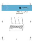 Motorola AP-51XX Installation guide