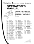White Outdoor LT-1850 Operator`s manual