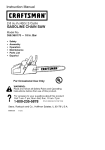 Craftsman 358.360170 Instruction manual