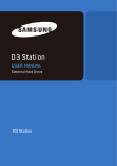 Samsung D3 Station User`s manual