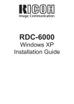 Ricoh RDC-6000 Installation guide