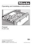 Miele F 311 i-6 Operating instructions