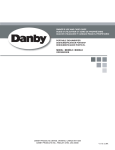 Danby DDR30B2GDB Operating instructions
