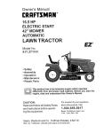 Craftsman EZ3 917.271141 Owner`s manual
