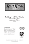M.T.H. RAILKING 4-6-0 Operator`s manual