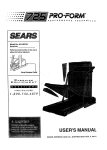pRO.FORM o - Sears Parts