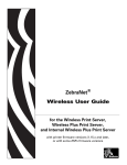 Zebra Wireless Print Server User guide