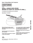 Craftsman 139.53915D Owner`s manual