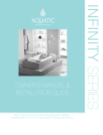 Aquatic iNfiNity serIes Specifications