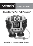 VTech Alphabert s Pen Pal Phonics User`s manual