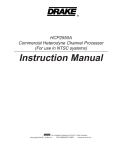 DRAKE HCP2550A Instruction manual