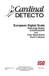 Detecto EU544 Owner`s manual