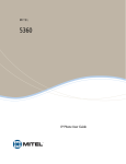 Mitel 5360 User guide