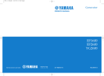 Yamaha YG2600 Owner`s manual