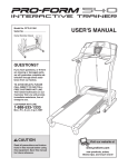 ProForm PFTL511041 User`s manual