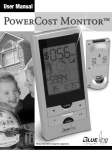 Blue Line Innovations PowerCost Monitor User manual