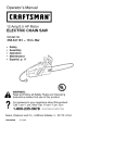 Craftsman 358.341161 Operator`s manual
