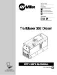 Miller Trailblazer 302 Diesel Owner`s manual