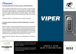 Directed Electronics VIPER 9252 User guide