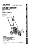 Weed Eater 180083 Owner`s manual