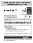 Raypak FlexGas 302BD-2342BD Operating instructions