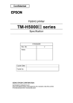 Epson TM-H5000II series Specifications