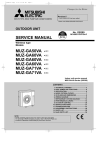 Mitsubishi MSZ-GA50 VA Service manual