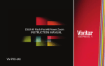 Vivitar VIV-PRO-648 Instruction manual