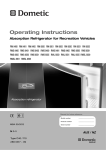 Dometic RM 8401 Operating instructions