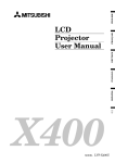 Mitsubishi LVP-X400U User manual