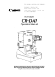 Canon CR-2 Specifications