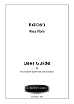 Rangemaster RGG60 User guide