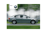 BMW SERIE 3 SEDAN 2002 Owner`s manual