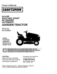 Craftsman 917.275241 Owner`s manual