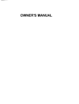 Maytag Dishwasher Owner`s manual