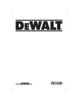 DeWalt DC330 Technical data
