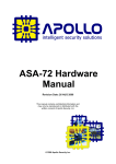 Vulcan-Hart ASA72 Hardware manual