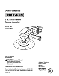 Craftsman 315.115042 Owner`s manual