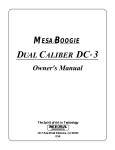 Mesa/Boogie DC3 Owner`s manual