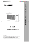 Sharp R-21AT Specifications
