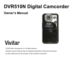 Vivitar DVR-510 Owner`s manual