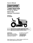 Craftsman 917.273381 Owner`s manual