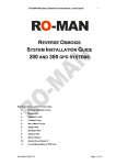 Ro-Man 300 GPD Installation guide