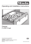 Miele F 4757 S ed Operating instructions